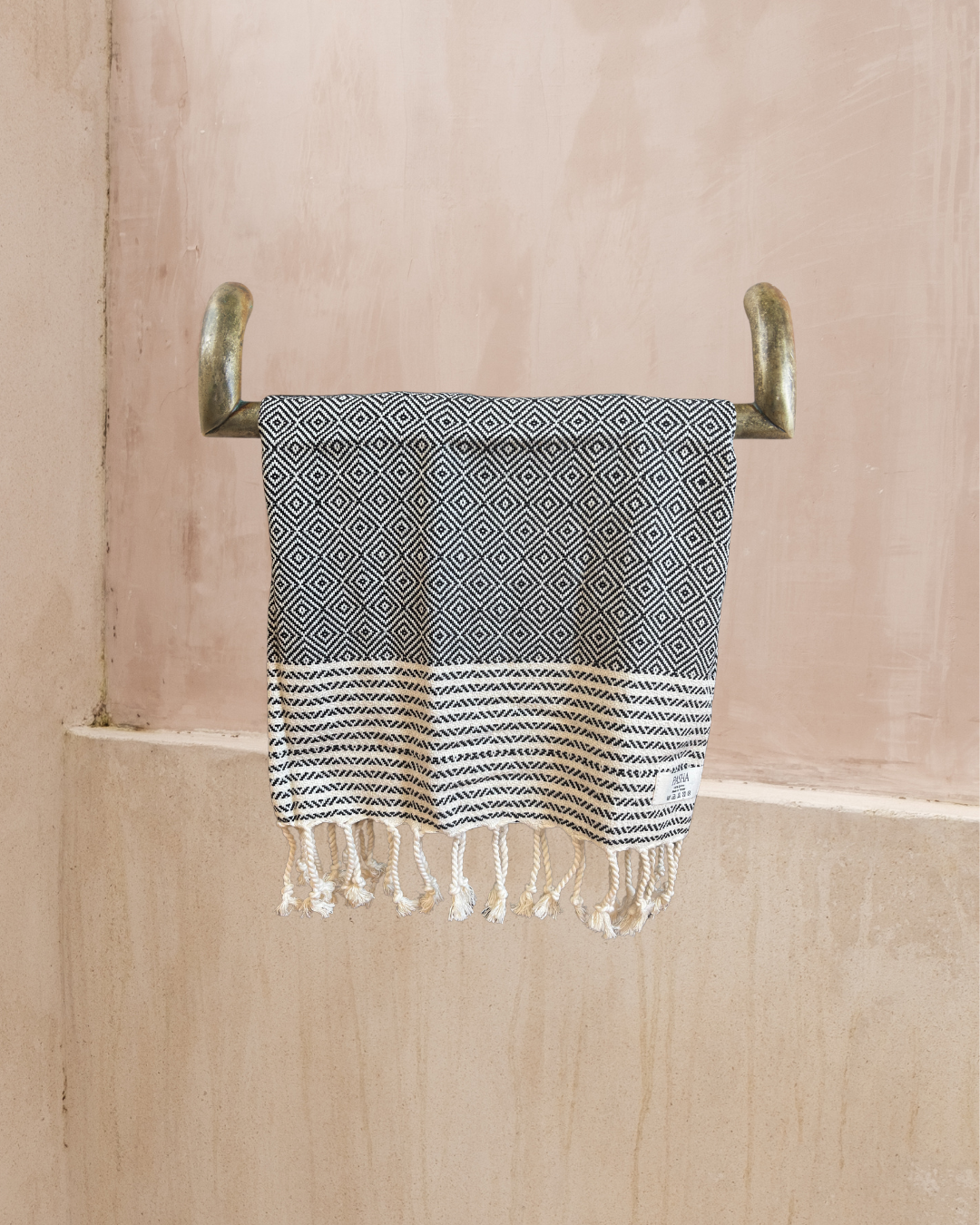 BLACK | Bohemian Single Hand Towel