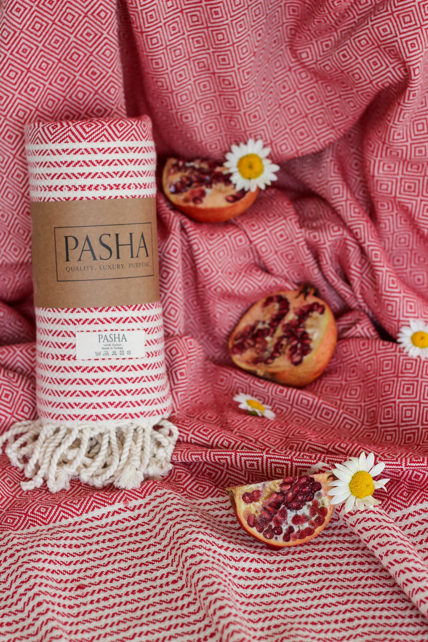 Bohemian Turkish Towel | POMEGRANATE